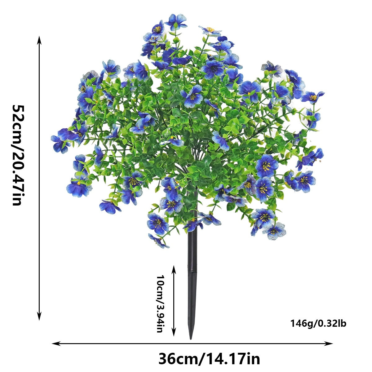 New Arrival Artificial Flowers Daisy Violet Ground Insert Outdoor Indoor Garden Decor Plastic Fake Flowers