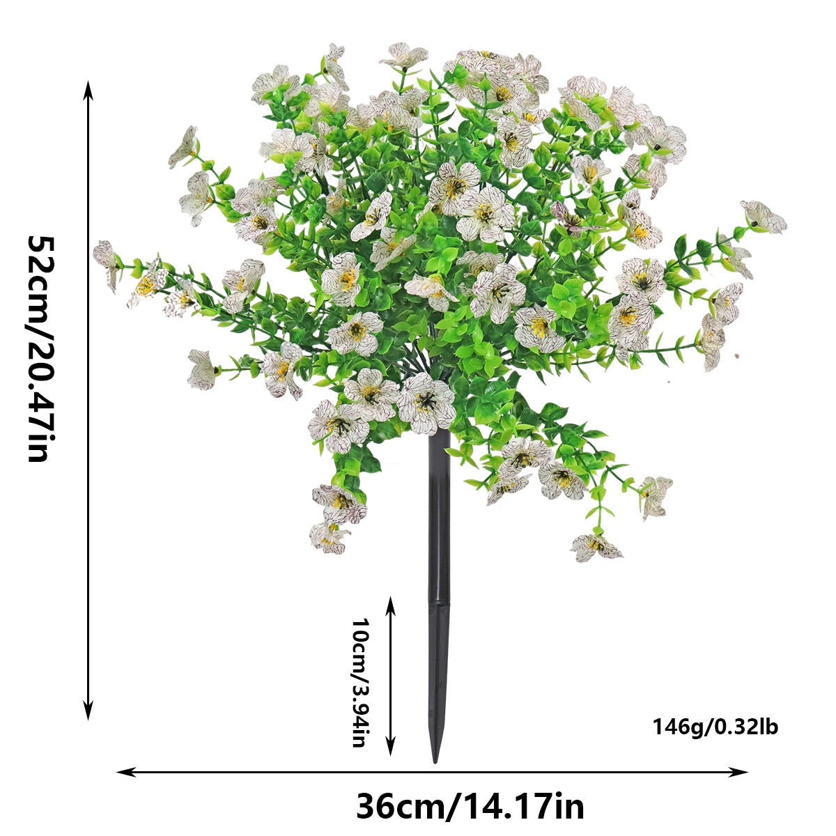 New Arrival Artificial Flowers Daisy Violet Ground Insert Outdoor Indoor Garden Decor Plastic Fake Flowers