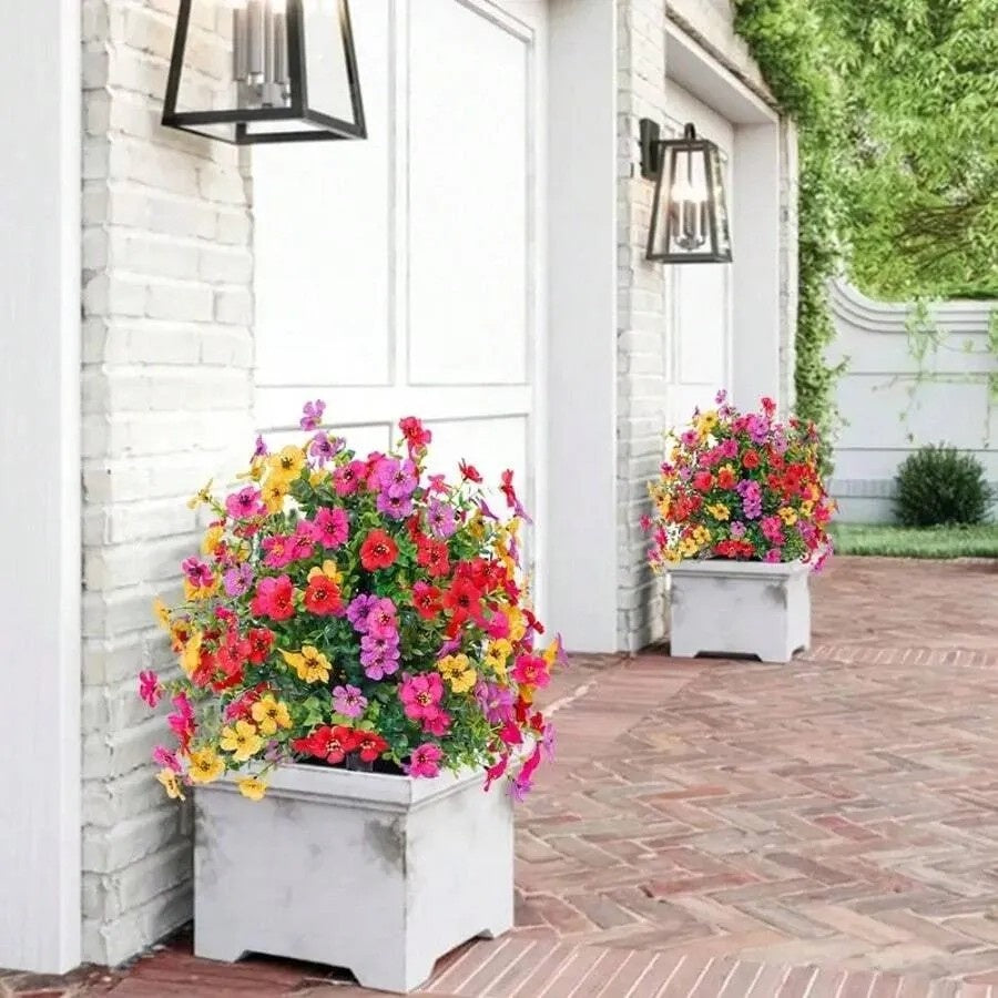 New Arrival Artificial Flowers Daisy Violet Ground Insert Outdoor Indoor Garden Decor Plastic Fake Flowers