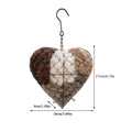 Handmade Heart-Shaped Bird Nest - Outdoor Garden Decor, Weatherproof Birdhouse, Unique Yard Art