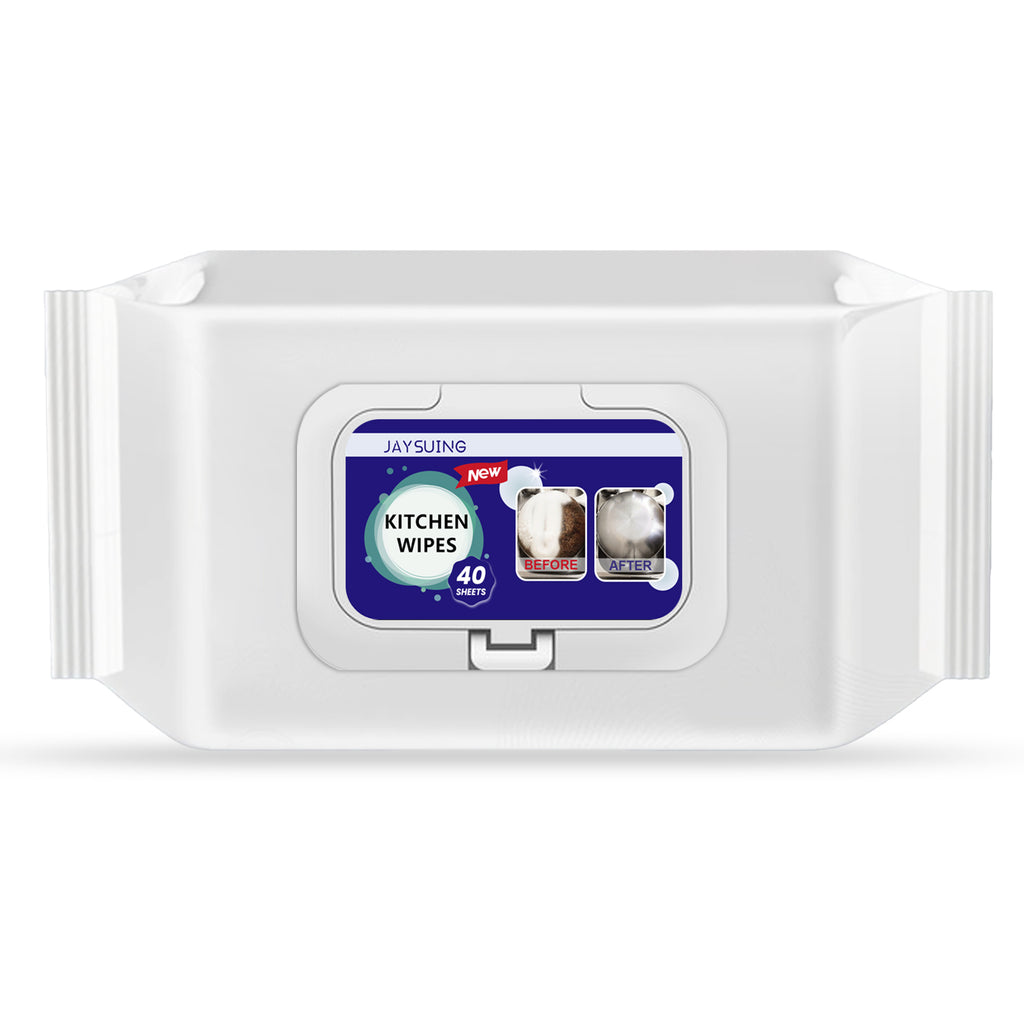 Kitchen Cleaning Wipes, Clean Stubborn Stains Kitchen Heavy Grease Multi-Effect Cleaning And Thickening Wipes